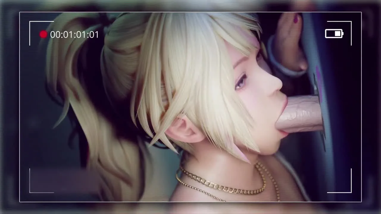 【無】3D animation★Blonde girl blowjob only - FC2 Video