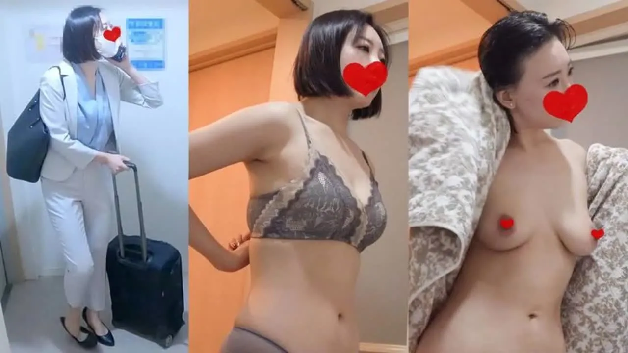 【民泊着替え】出張利用の、お疲れ様なスーツOL特集♡ - FC2 Video