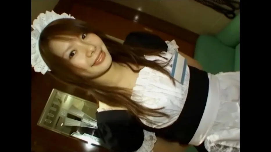 スレンダーなスタイル抜群メイド服女子がねっとりフェラ奉仕から制服を乱し生ハメ中出しで大量の精子を受精 - FC2 Video