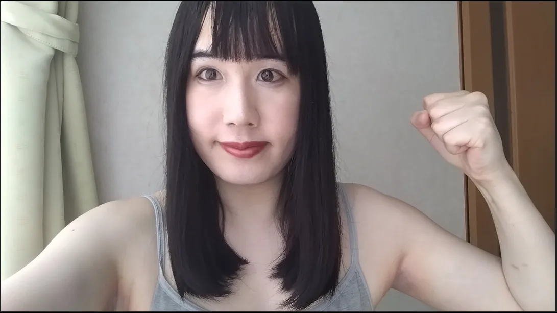 筋肉ムキムキ女装子まなの淫語耐久チャレンジ☆ - FC2 Video - 368086